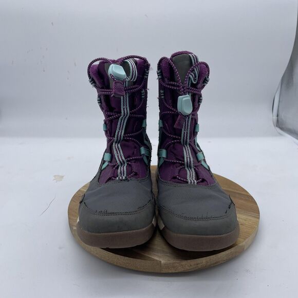 Merrell Snow Crush Boots Womens 6M Purple Gray Waterproof Insulated Winter - Picture 2 of 11